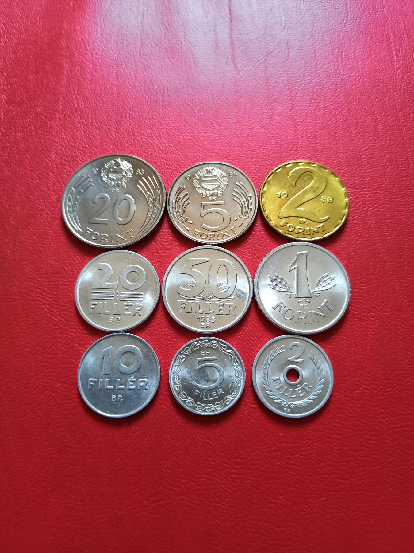 【云涧收藏】第五十六场 匈牙利7～80年代9枚套，UNC