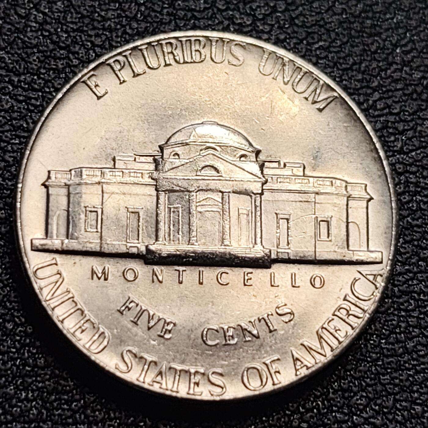 泉币菌-第93场-精品福利场（满包邮条件，下周一发货） 原光UNC 美国1976年5美分纪念币 杰斐逊 及 故居蒙蒂塞洛庄园 21mm 
