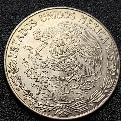 泉币菌-第93场-精品福利场（满包邮条件，下周一发货） - 原光美品 1979年墨西哥早期1比索大镍币 29mm 独立战争领袖莫雷洛斯 鹰蛇徽