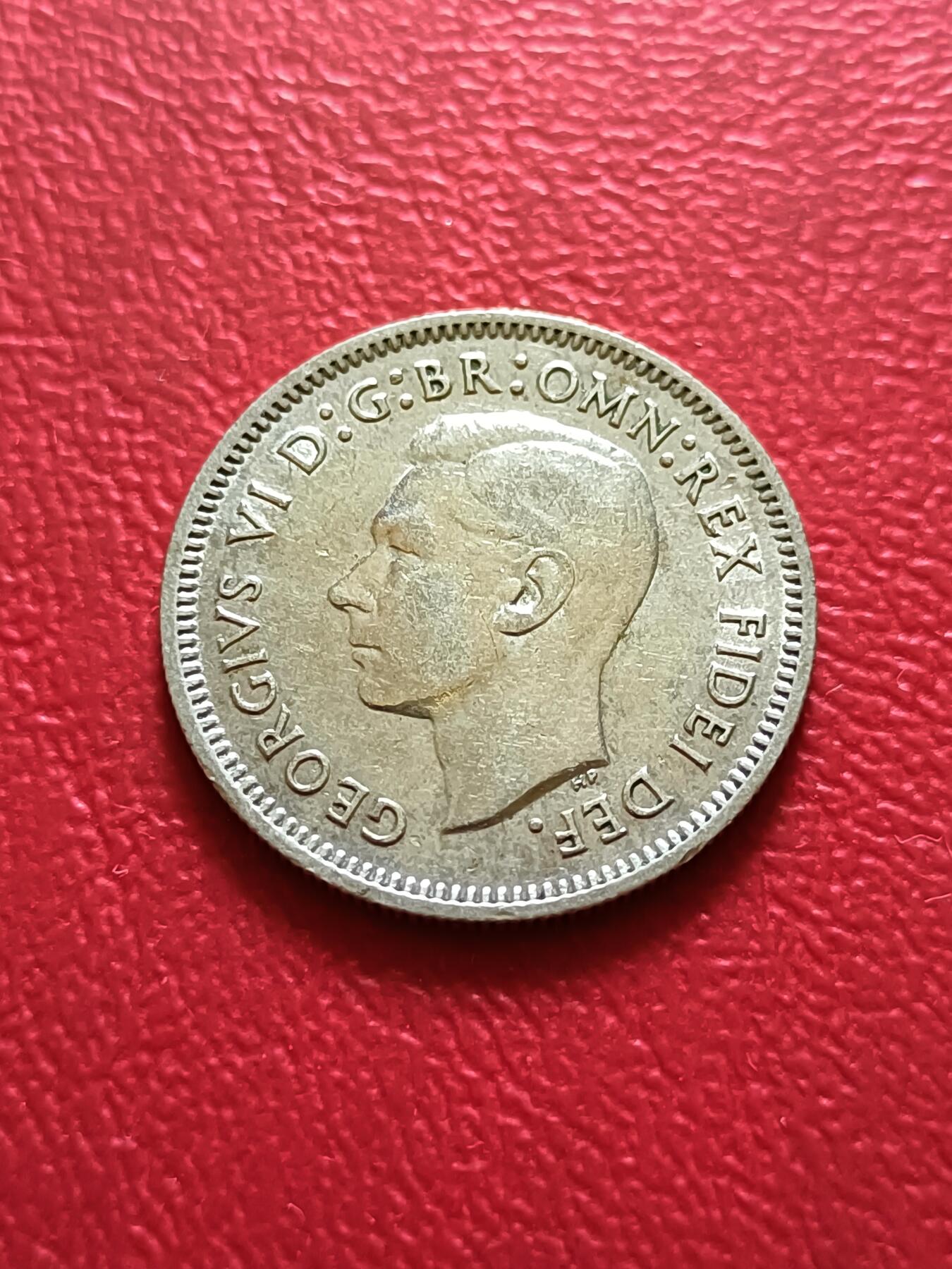 【云涧收藏】第五十六场 澳大利亚1951年乔六6便士银币