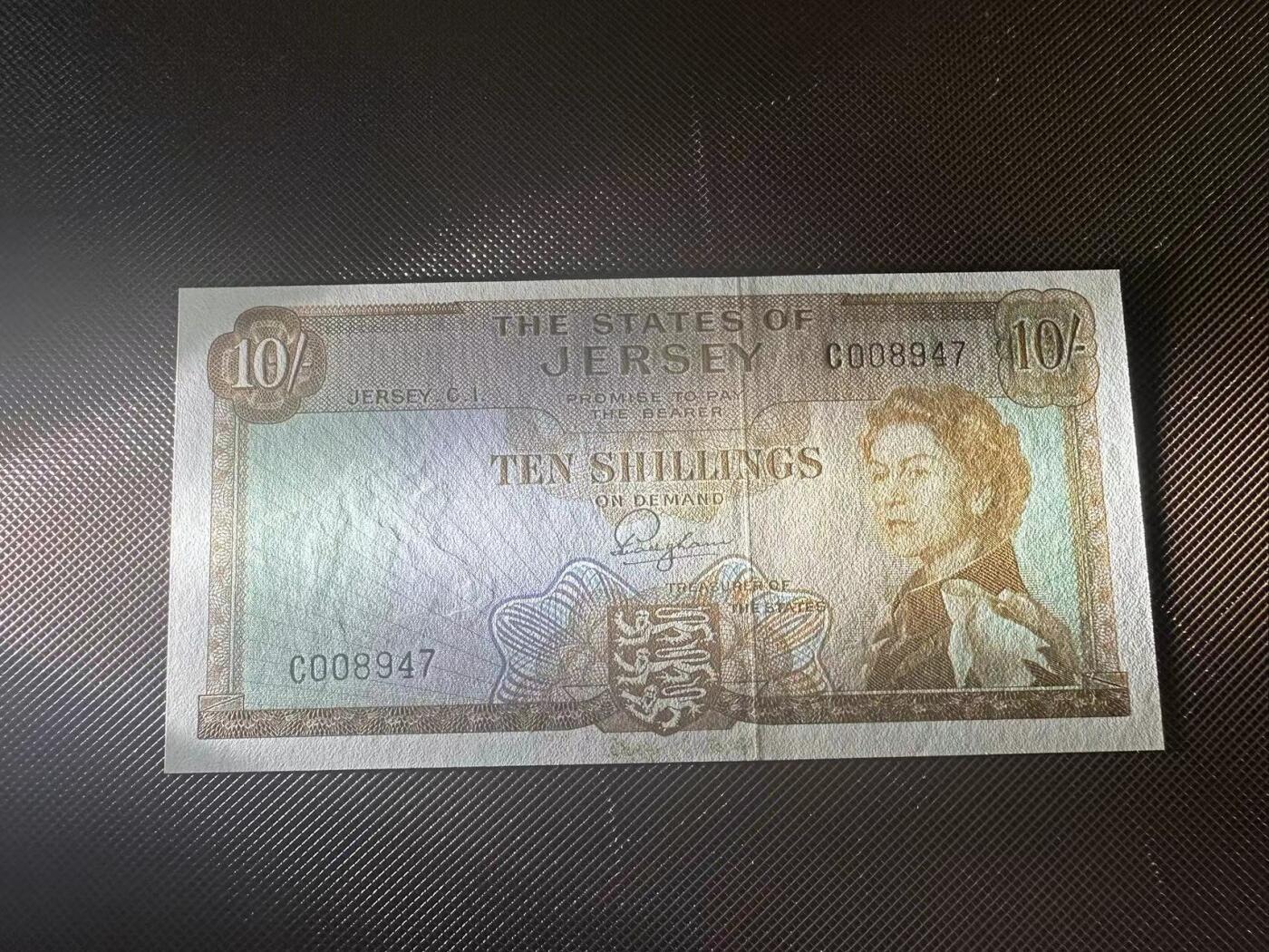 喜羊羊钱币收藏2025第9期(普品场) 泽西岛1963年10先令 unc