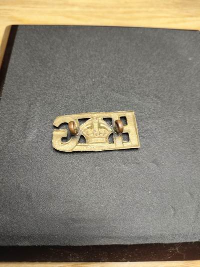 新时代收藏徽章红藏拍卖(第二十四场)  限时回归徽章杂项大合集拍场 一战原品 英联邦 新西兰家乡军肩章 铜制 