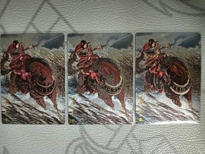 花开卡拍第35期（8月24号周日截拍，品控勿拍!!!拍品不寄存，运费5元，自制卡难免瑕疵，可能存在轻微撞角爆边等出厂瑕疵，品控介意勿拍！） - 卡德曼 扈三娘三色 粗闪3张