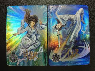 天玑星卡拍第116期《8.25周一截拍》持续收拍收评中 满赠卡需备注 - 【亲签卡】宁缺卡牌 神雕侠侣 小龙女 粗闪 两张