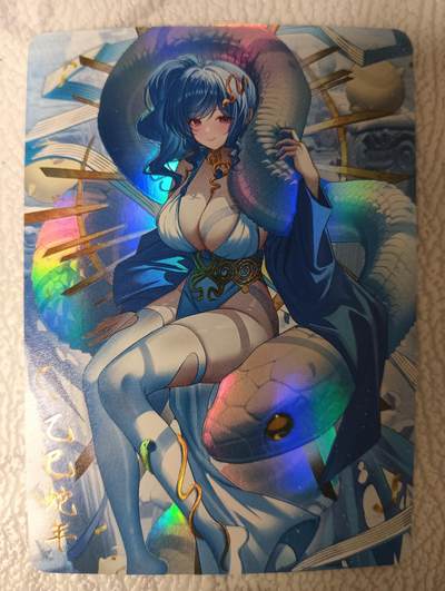 花开卡拍第35期（8月24号周日截拍，品控勿拍!!!拍品不寄存，运费5元，自制卡难免瑕疵，可能存在轻微撞角爆边等出厂瑕疵，品控介意勿拍！） - 玩卡秀茉莉 福袋特卡 蛇年圣路易斯 彩闪1张