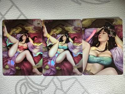 花开卡拍第35期（8月24号周日截拍，品控勿拍!!!拍品不寄存，运费5元，自制卡难免瑕疵，可能存在轻微撞角爆边等出厂瑕疵，品控介意勿拍！） - 卡将 欲女传 第十九弹 骊姬 渐变+近景