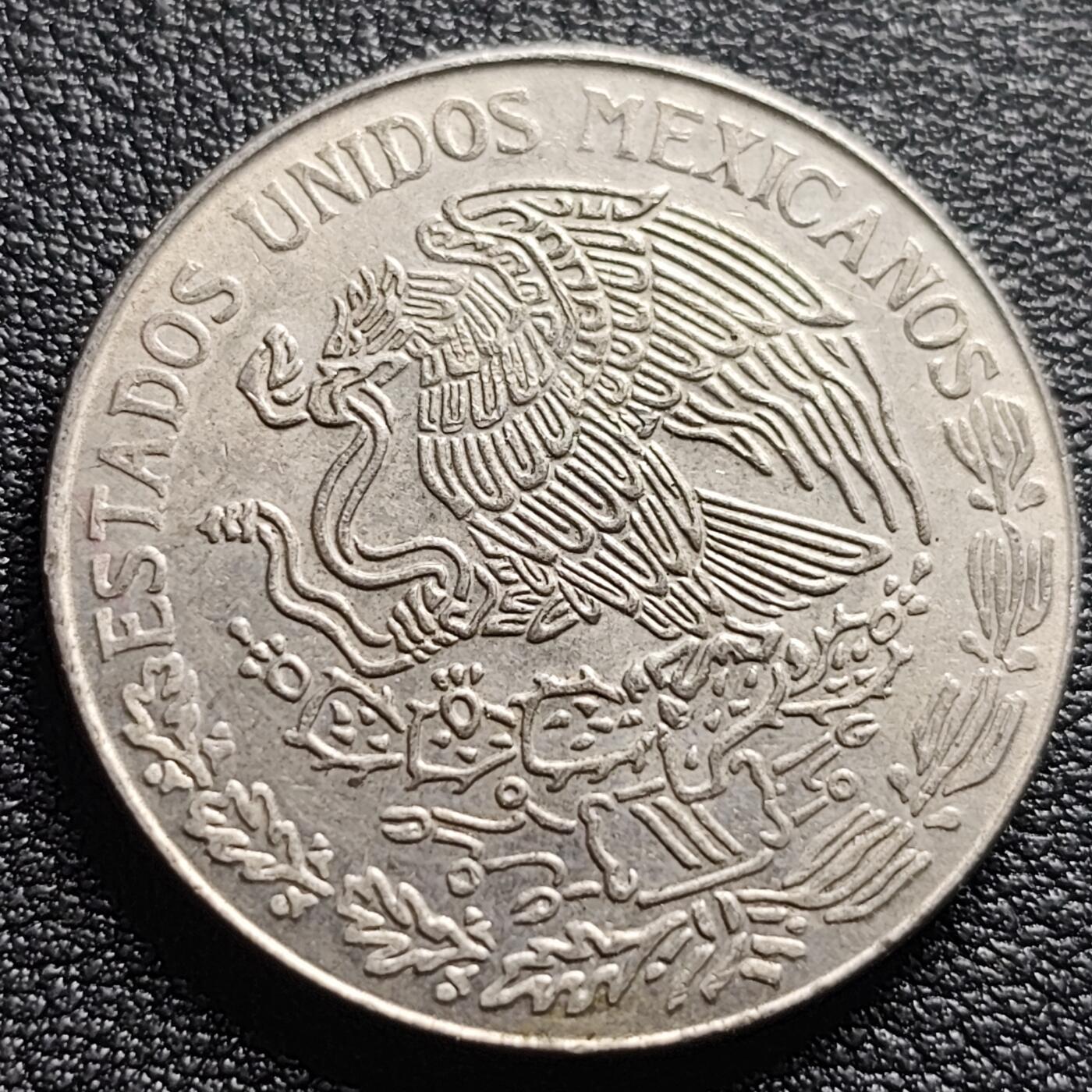 泉币菌-第95场-散币乐园场（满包邮条件，下周一发货） 1981年墨西哥早期1比索大镍币 29mm 独立战争领袖莫雷洛斯 鹰蛇徽