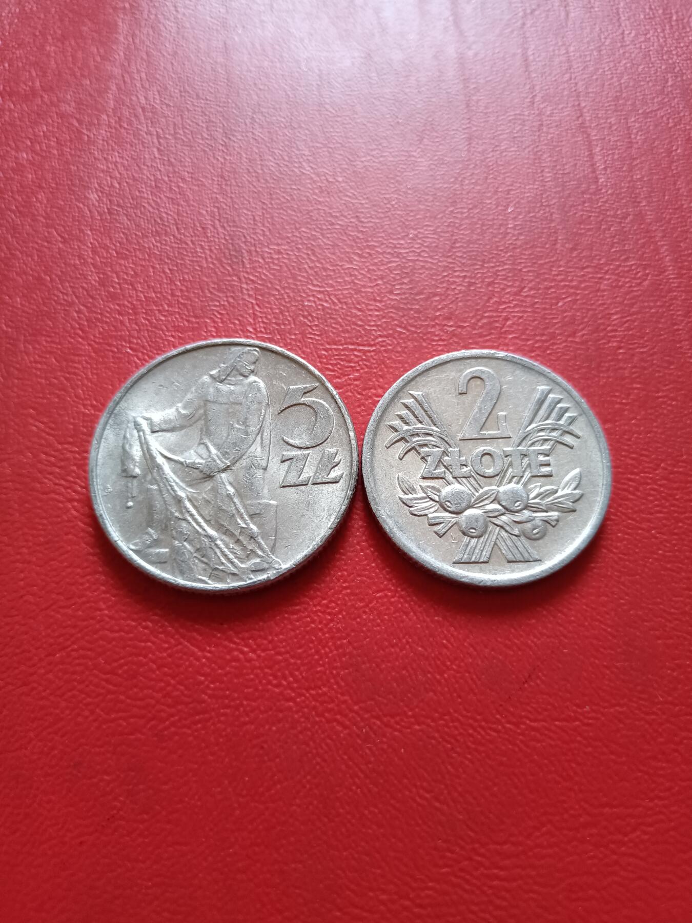 【云涧收藏】第五十六场 波兰1974年2、5兹罗提2枚