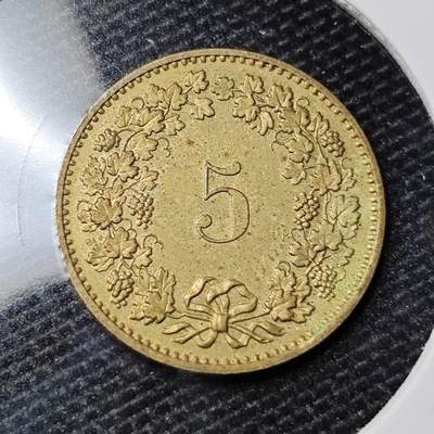 KK钱币收藏小铺 第328期 2月预留时间 周末发货 -  瑞士5分铜币