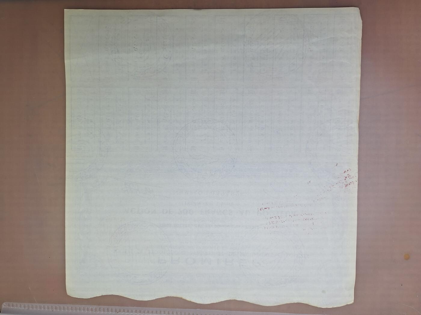 狮子猫股票债券纸品第一期 法国1960年矿业与石油研究勘探公司 股票号码494826