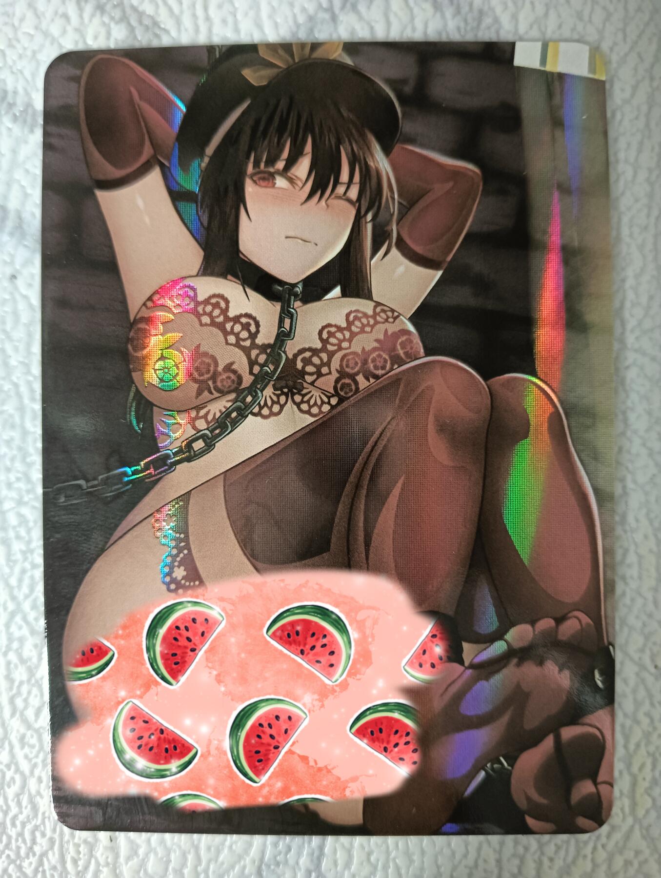 花开卡拍第35期（8月24号周日截拍，品控勿拍!!!拍品不寄存，运费5元，自制卡难免瑕疵，可能存在轻微撞角爆边等出厂瑕疵，品控介意勿拍！） 足欲系列  囚禁女警