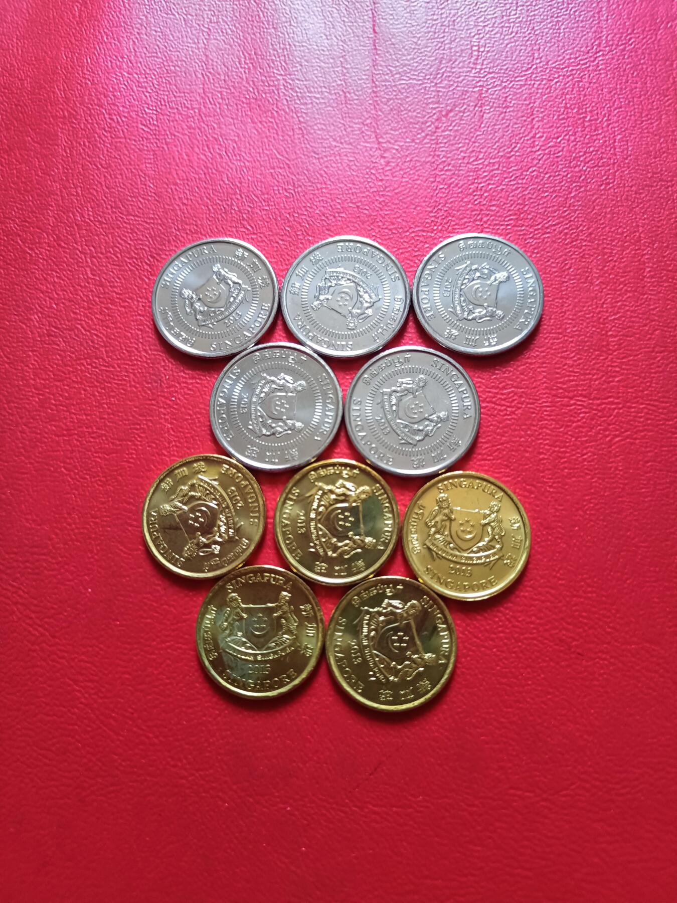 【云涧收藏】第五十六场 新加坡2013年卷拆5、10分5组10枚