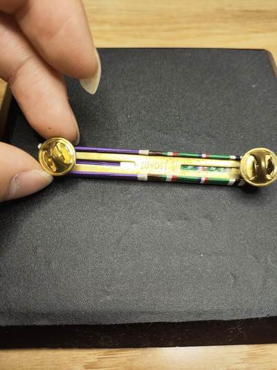 新时代收藏徽章红藏拍卖(第二十四场)  限时回归徽章杂项大合集拍场 二战美军勋略 紫星勋章 欧洲战区奖章 带箭头勋饰 代表参与一次空降或两栖登陆行动 带三颗战役星