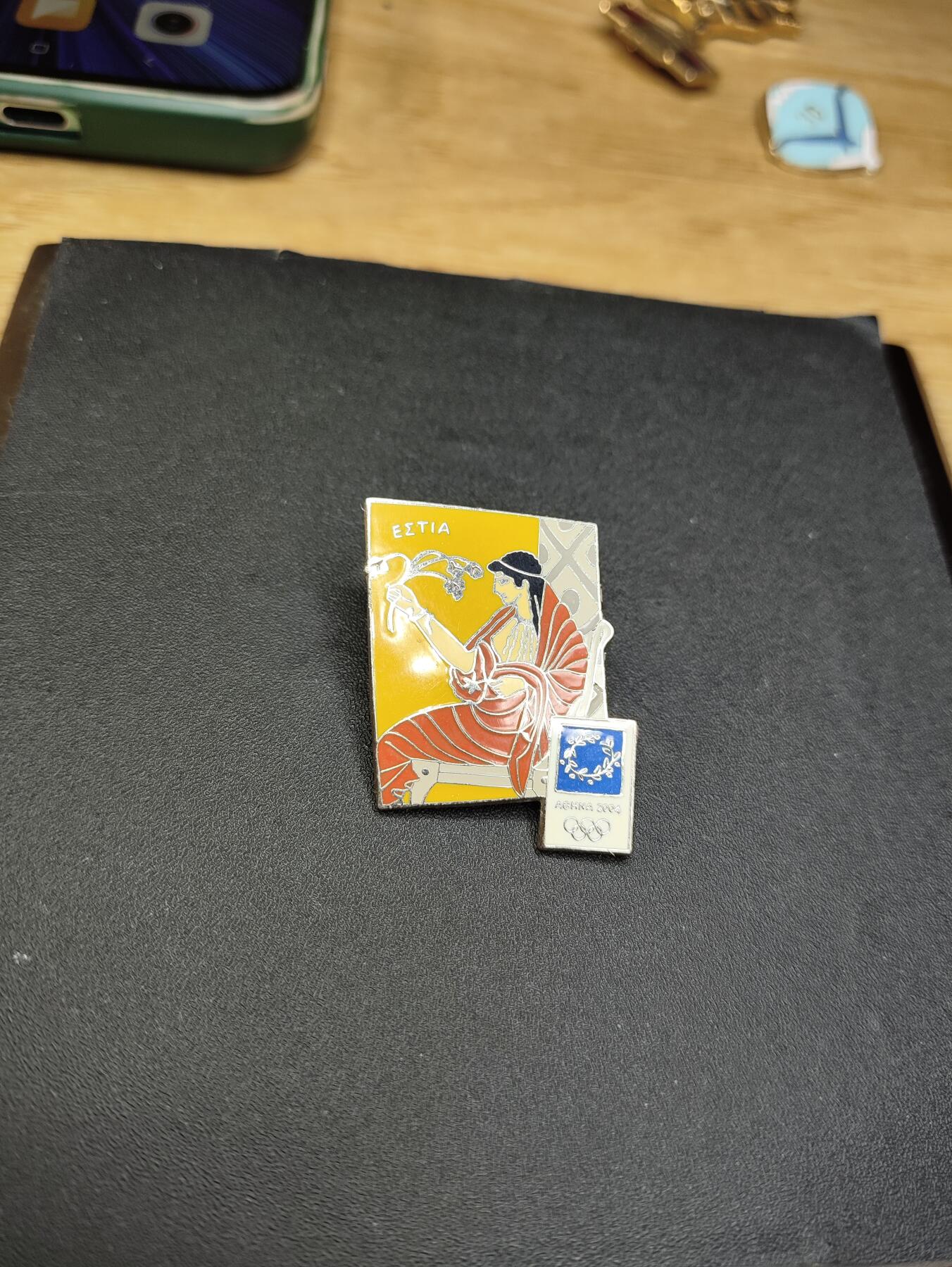 新时代收藏徽章红藏拍卖(第二十四场)  限时回归徽章杂项大合集拍场 2004年意大利奥运会官方纪念章 限量发行 背后带厂标和生产数量