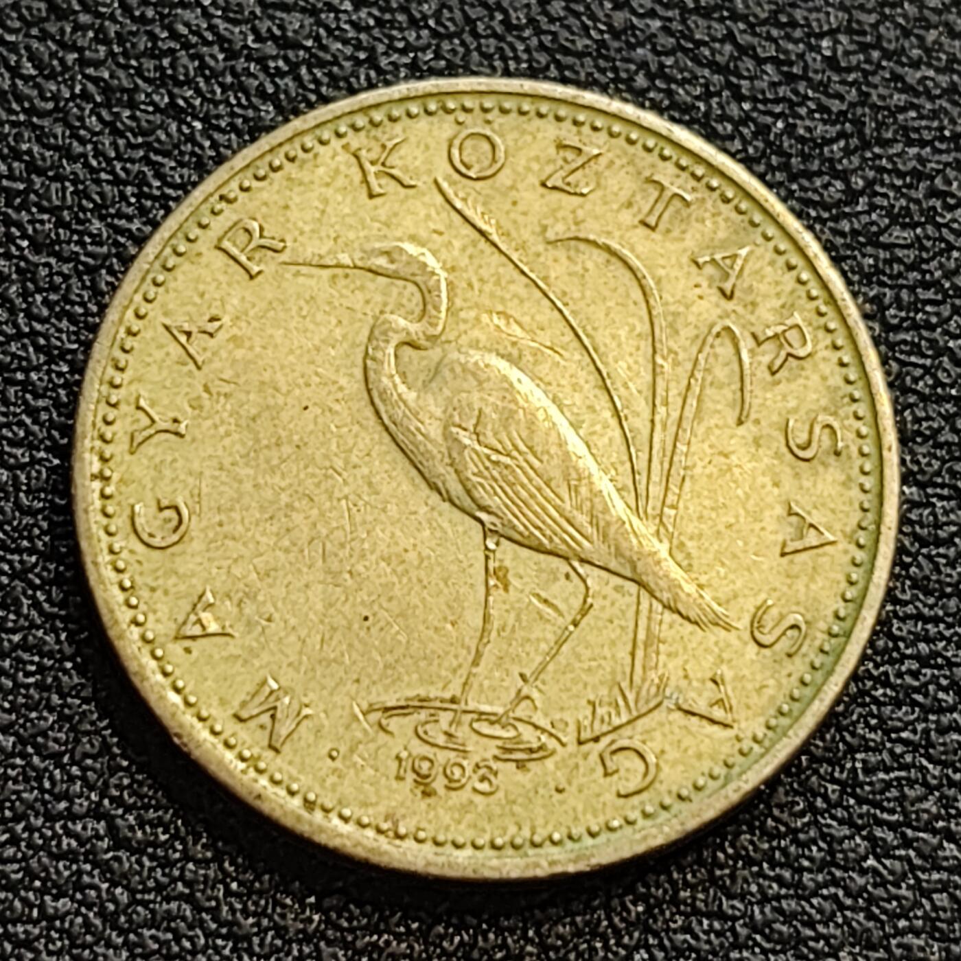 泉币菌-第93场-精品福利场（满包邮条件，下周一发货） 匈牙利5福林 白鹭 重4.2克 直径21.2毫米