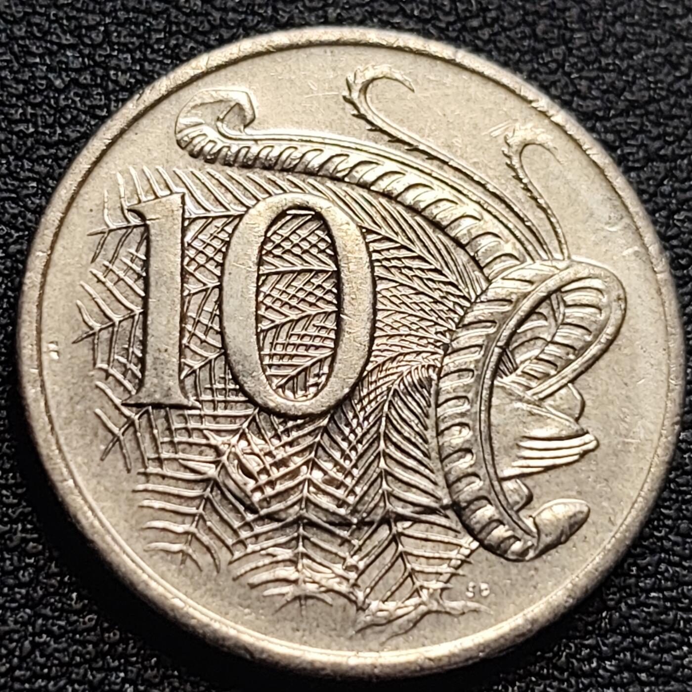 泉币菌-第93场-精品福利场（满包邮条件，下周一发货） 英属 澳大利亚2001年10分铜镍币 琴鸟 伊丽莎白二世女王  铜镍币 23.6mm