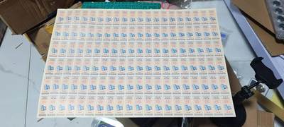 票证拍场，都是整版或者联票 - 江苏省民用线票  整版120联张，1974年，不多见的版别！