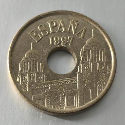 Krab外币市集Vol.25 - 西班牙1997年25比塞塔纪念币