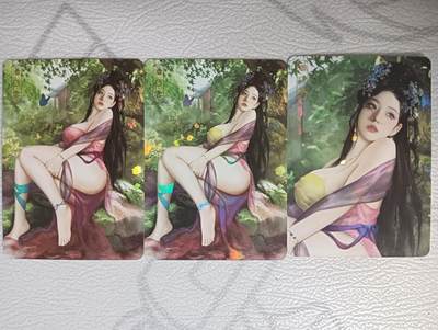 花开卡拍第35期（8月24号周日截拍，品控勿拍!!!拍品不寄存，运费5元，自制卡难免瑕疵，可能存在轻微撞角爆边等出厂瑕疵，品控介意勿拍！） - 卡将 欲女传 第九弹 潘巧云 渐变+近景
