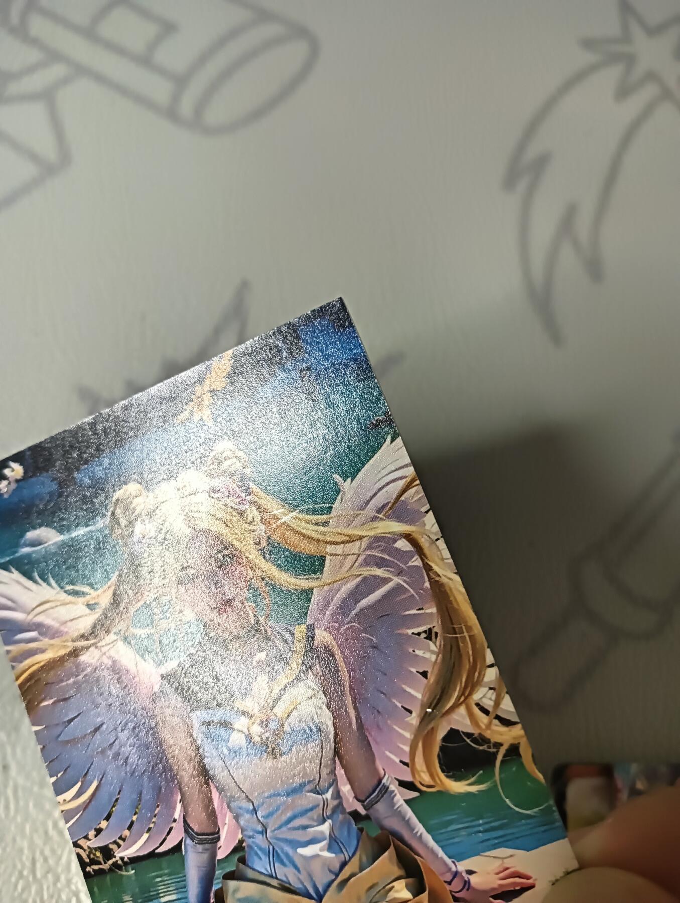 花开卡拍第35期（8月24号周日截拍，品控勿拍!!!拍品不寄存，运费5元，自制卡难免瑕疵，可能存在轻微撞角爆边等出厂瑕疵，品控介意勿拍！） 白花恋诗 美战月野兔 烫金粗闪 厚卡一张，卡背有点很细微划痕介意勿拍