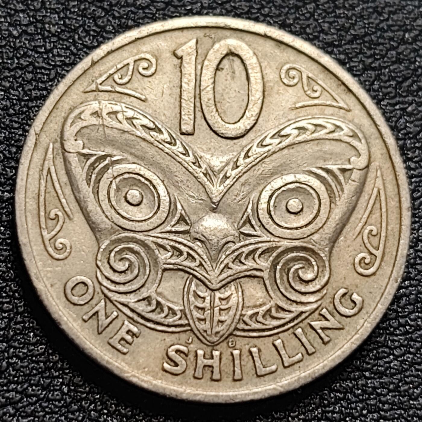 泉币菌-第93场-精品福利场（满包邮条件，下周一发货） 英属新西兰 10分硬币 毛利人面具 伊丽莎白二世 女王24mm