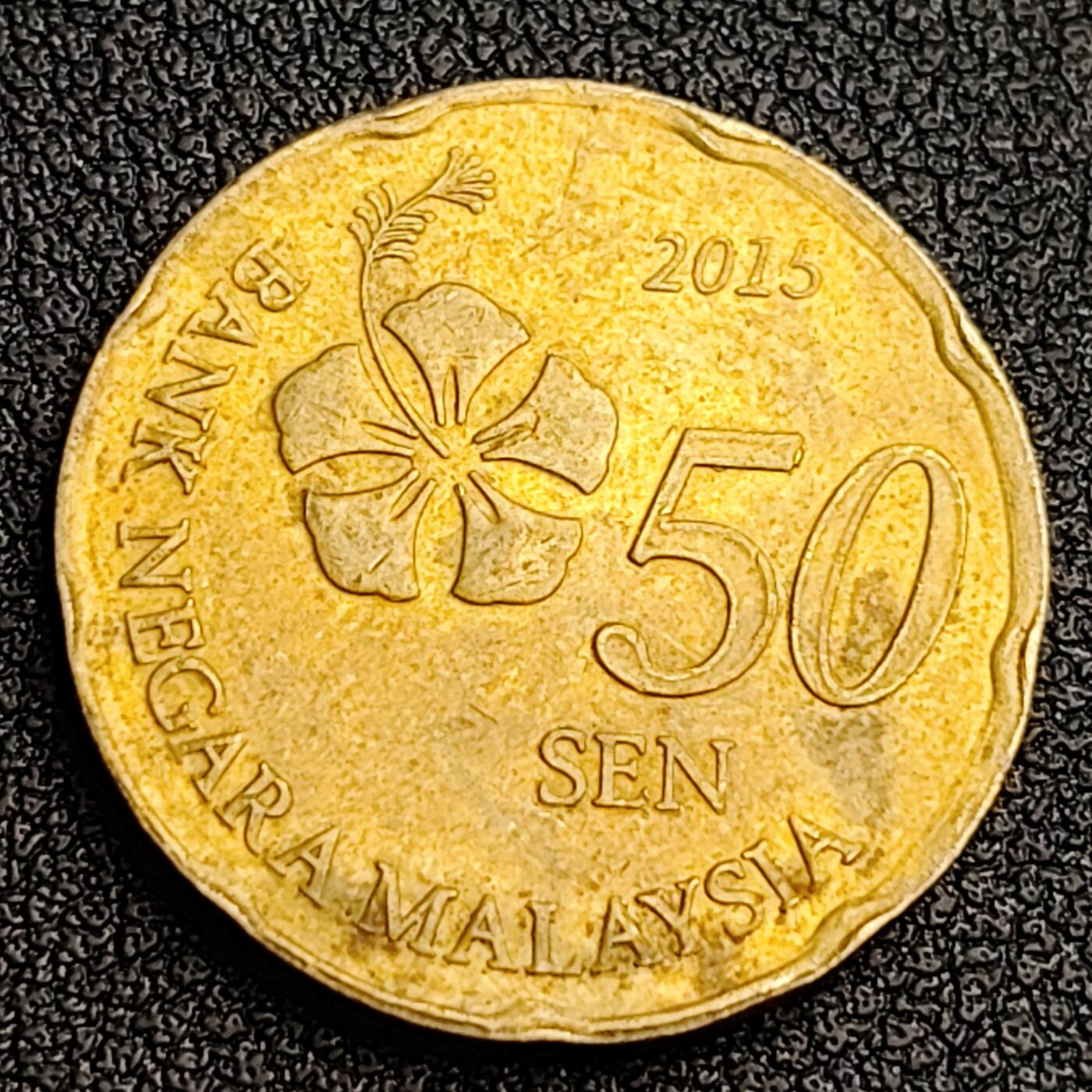 泉币菌-第95场-散币乐园场（满包邮条件，下周一发货） 马来西亚 新版50仙 铜花22.6mm
