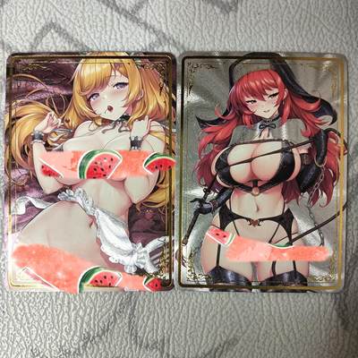 花开卡拍第35期（8月24号周日截拍，品控勿拍!!!拍品不寄存，运费5元，自制卡难免瑕疵，可能存在轻微撞角爆边等出厂瑕疵，品控介意勿拍！） - 玩卡秀茉莉 女仆x修女 清凉二次元美少女 粗闪一对