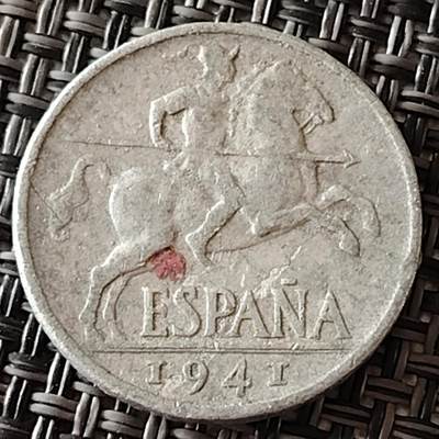 布加迪🐬～世界钱币(上海)🌾第 236 期 /  各国套币和散币 - 西班牙🇪🇸 1941年 10分铝币