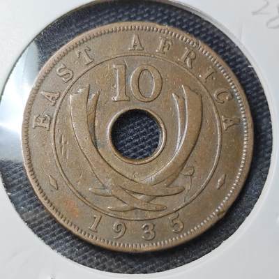 KK钱币收藏小铺 第328期 2月预留时间 周末发货 -  1935英属东非10分