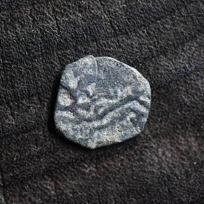 【良泉】【国庆精品场】10月2日晚19.30点开拍！ 222组，西方古代钱币、印章专场 - 【标准版】约850-1000年【喀布尔沙希王朝】大象/狮子铜银合金币，0.71克