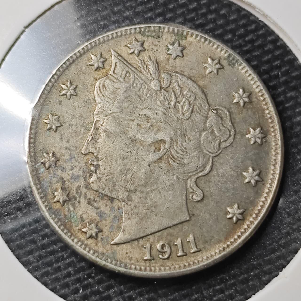 KK钱币收藏小铺 第328期 2月预留时间 周末发货  1911美国5分镍币