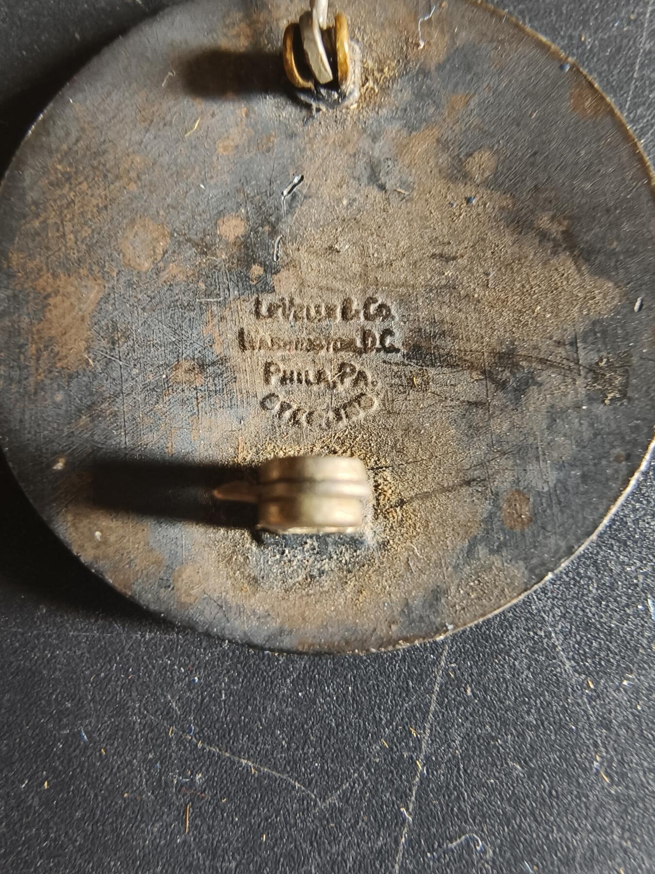 老王徽章第144期 美国陆军航空兵运输司令部证章    二战时期直径30mm    925银横针版    7.3g      属于中缅印战区陆军航空兵上尉大卫·H·范埃瑞