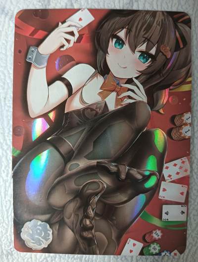 花开卡拍第35期（8月24号周日截拍，品控勿拍!!!拍品不寄存，运费5元，自制卡难免瑕疵，可能存在轻微撞角爆边等出厂瑕疵，品控介意勿拍！） - 足欲系列  黑丝荷官
