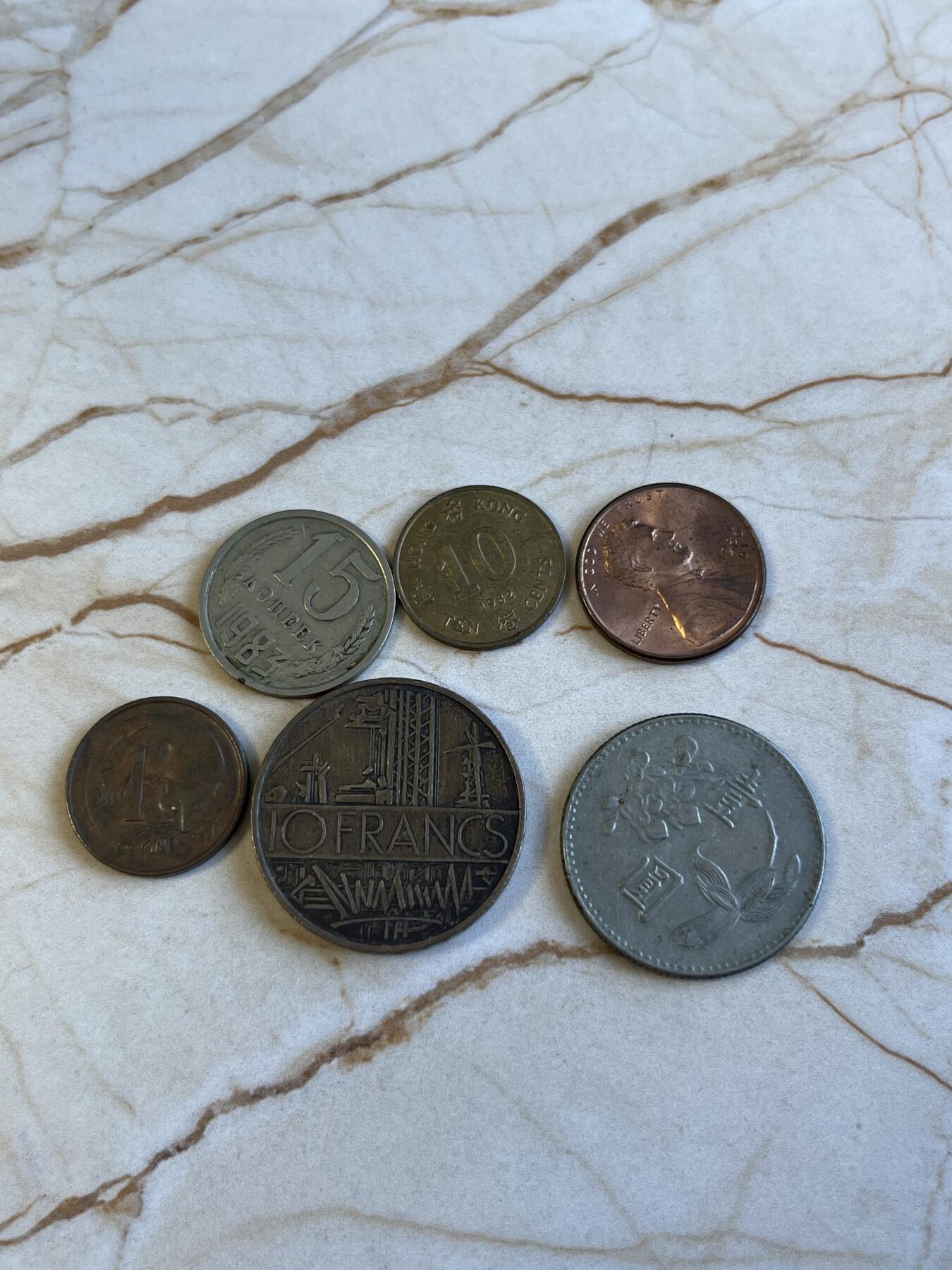 第172期拍卖【长期征集拍品】 多国硬币6枚