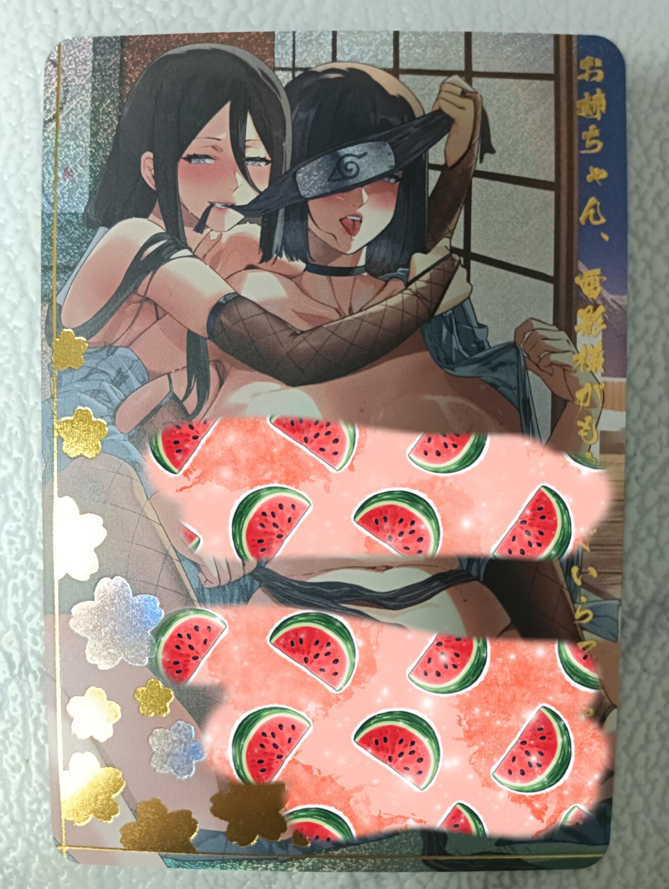 花开卡拍第35期（8月24号周日截拍，品控勿拍!!!拍品不寄存，运费5元，自制卡难免瑕疵，可能存在轻微撞角爆边等出厂瑕疵，品控介意勿拍！） 玩卡秀茉莉 火影艺术版 日向雏田x日向花火 劲爆彩闪1张