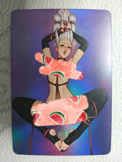 花开卡拍第35期（8月24号周日截拍，品控勿拍!!!拍品不寄存，运费5元，自制卡难免瑕疵，可能存在轻微撞角爆边等出厂瑕疵，品控介意勿拍！） - 满赠艺术版奶卡一张 十分劲爆 忘了谁家的了