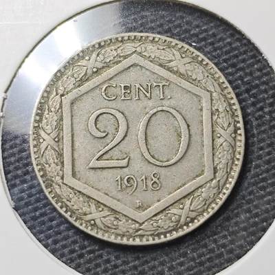 KK钱币收藏小铺 第328期 2月预留时间 周末发货 -  1918意大利10分镍币
