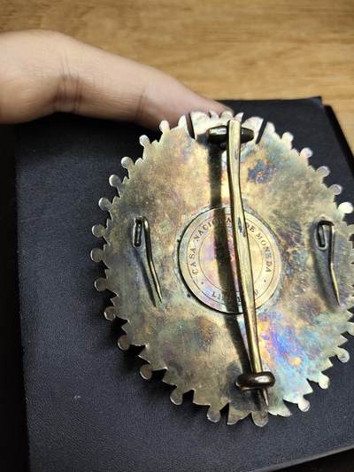 新时代收藏徽章红藏拍卖(第二十四场)  限时回归徽章杂项大合集拍场 秘鲁50年代 秘鲁国家杰出服务勋章大授 星芒章 利马造币厂制作 纯银 大授 克重80多克