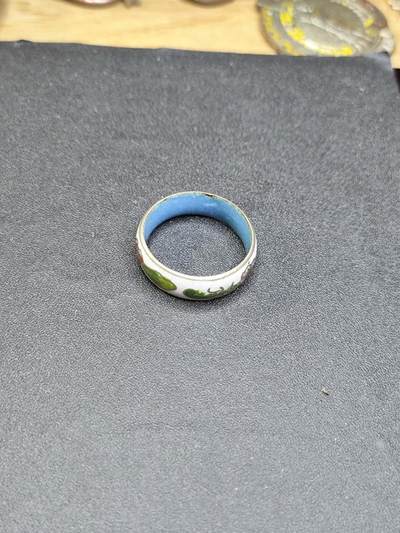 新时代收藏徽章红藏拍卖(第二十四场)  限时回归徽章杂项大合集拍场 - 80年代创汇期 掐丝珐琅戒指