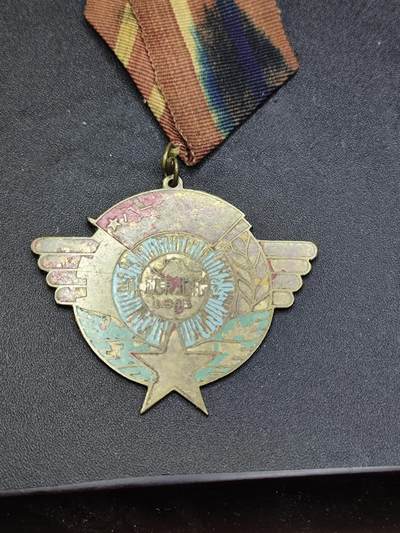 新时代收藏徽章红藏拍卖(第二十四场)  限时回归徽章杂项大合集拍场 解放东北奖章 原绶带原上挂 品相如图