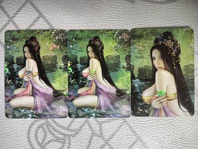 花开卡拍第35期（8月24号周日截拍，品控勿拍!!!拍品不寄存，运费5元，自制卡难免瑕疵，可能存在轻微撞角爆边等出厂瑕疵，品控介意勿拍！） - 卡将 欲女传 第九弹 客印月 渐变+近景