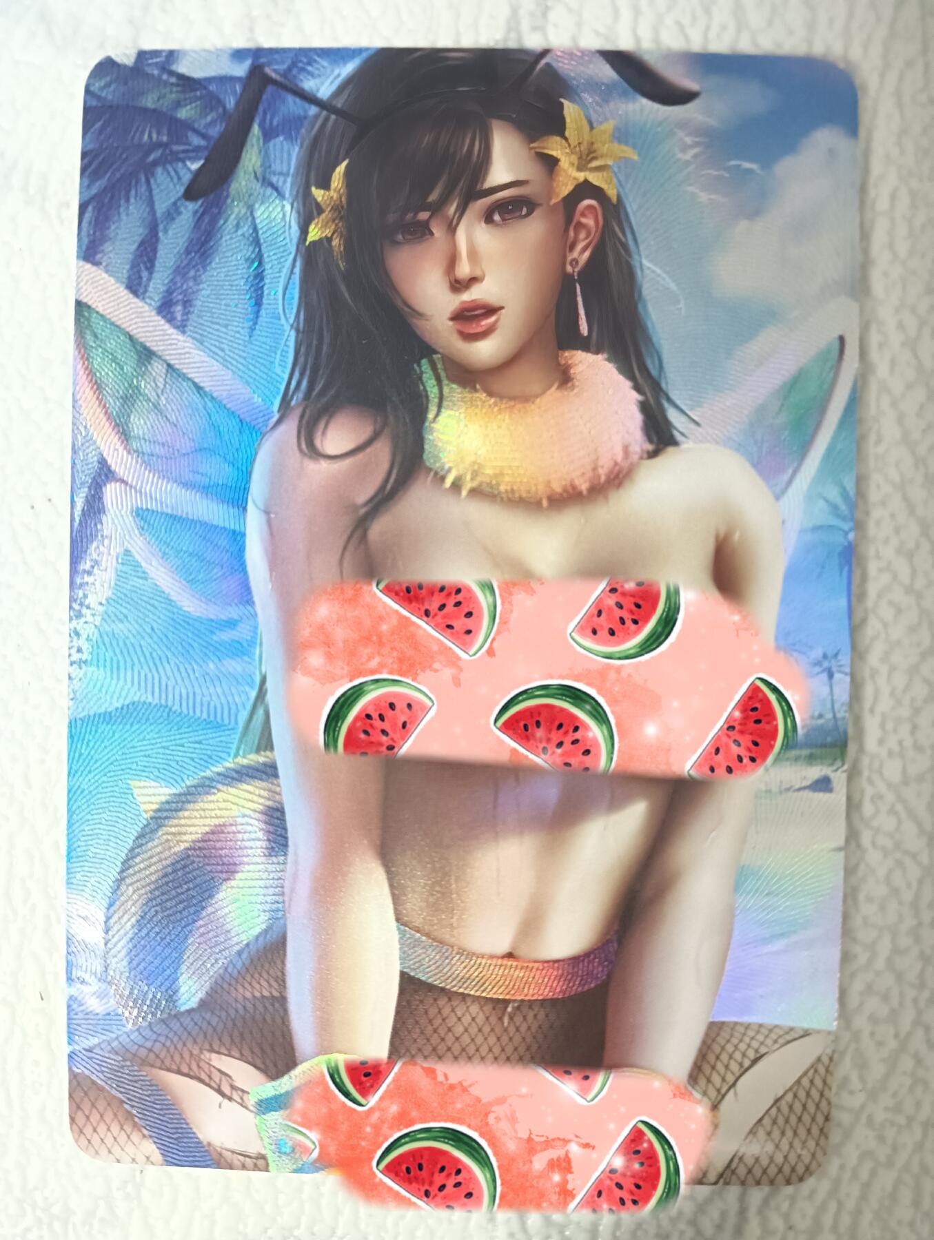花开卡拍第35期（8月24号周日截拍，品控勿拍!!!拍品不寄存，运费5元，自制卡难免瑕疵，可能存在轻微撞角爆边等出厂瑕疵，品控介意勿拍！） 艺术卡 蜜蜂少女 彩闪单卡