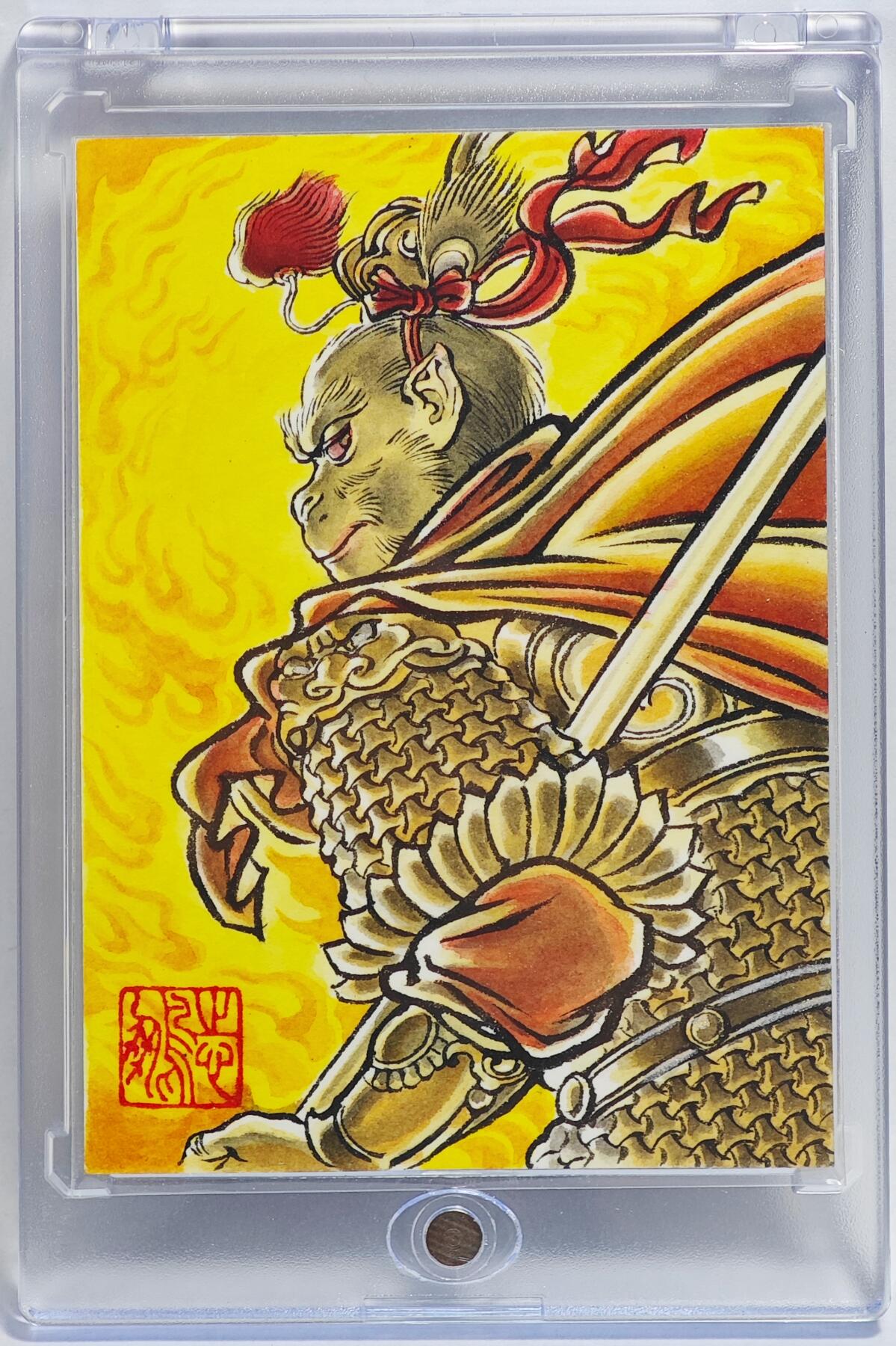 白泽拍卖卡牌手绘专场第23期（中庭淡月照三更，白露洗空河汉明）