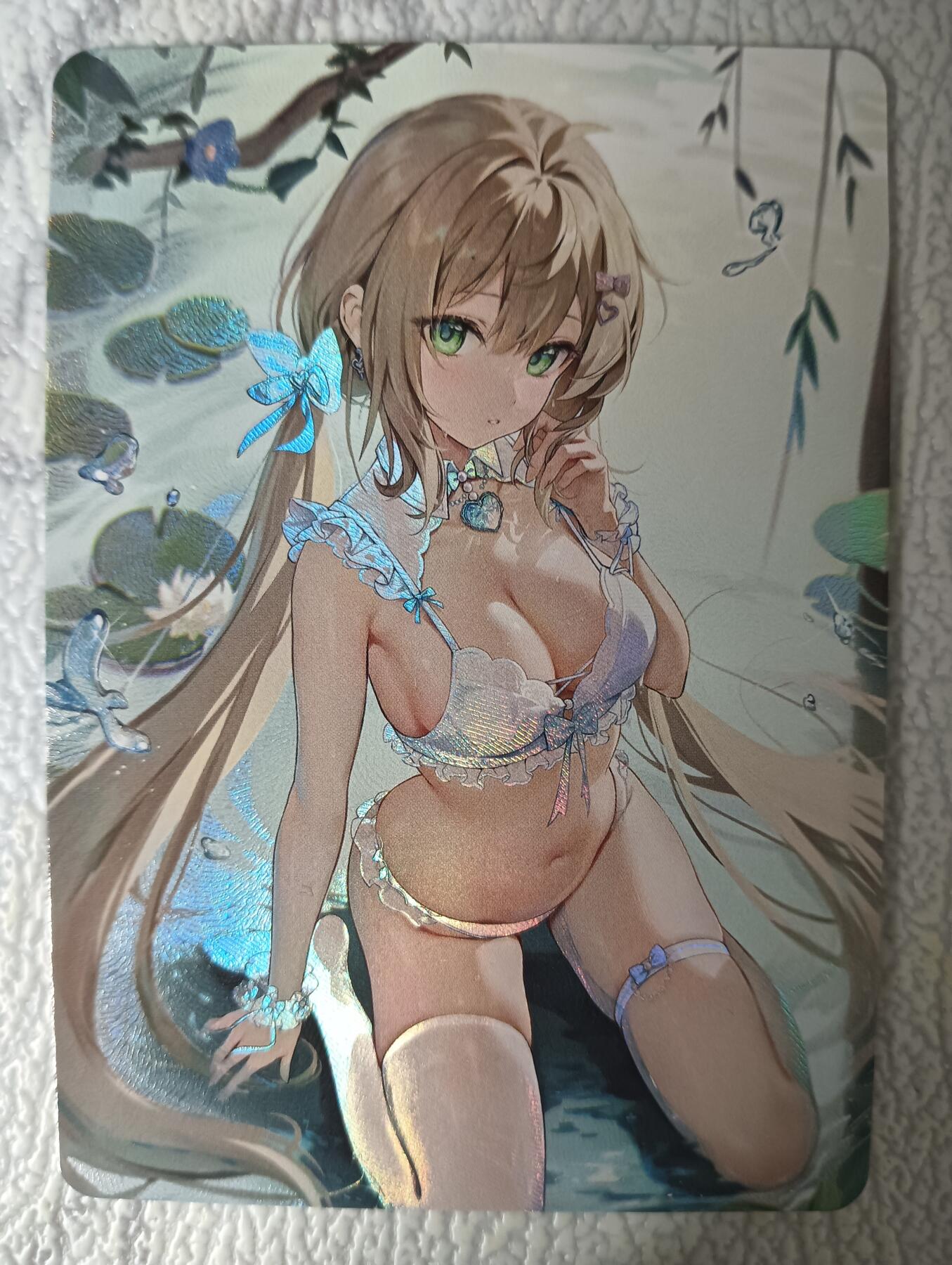 花开卡拍第35期（8月24号周日截拍，品控勿拍!!!拍品不寄存，运费5元，自制卡难免瑕疵，可能存在轻微撞角爆边等出厂瑕疵，品控介意勿拍！） 墨卡牌 满赠卡 婚纱少女1