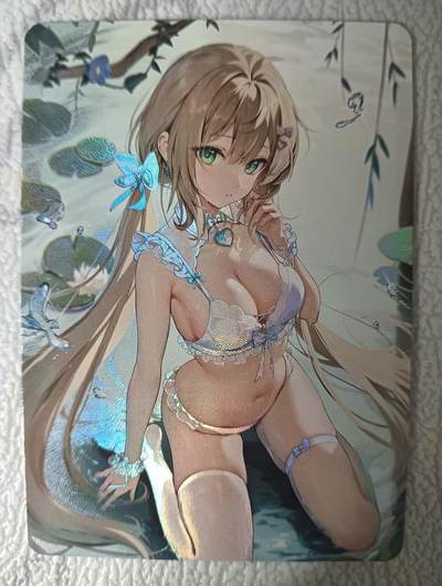 花开卡拍第35期（8月24号周日截拍，品控勿拍!!!拍品不寄存，运费5元，自制卡难免瑕疵，可能存在轻微撞角爆边等出厂瑕疵，品控介意勿拍！） - 墨卡牌 满赠卡 婚纱少女1