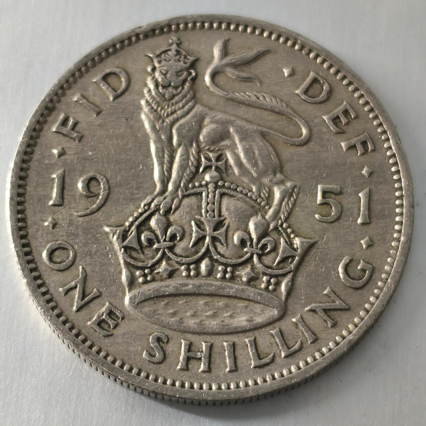 Krab外币市集Vol.25 英国1951年1先令