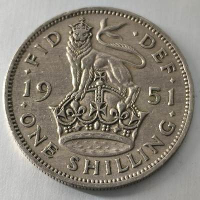 Krab外币市集Vol.25 - 英国1951年1先令