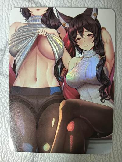 花开卡拍第35期（8月24号周日截拍，品控勿拍!!!拍品不寄存，运费5元，自制卡难免瑕疵，可能存在轻微撞角爆边等出厂瑕疵，品控介意勿拍！） - 角色扮演系列 纯欲毛衣 彩闪