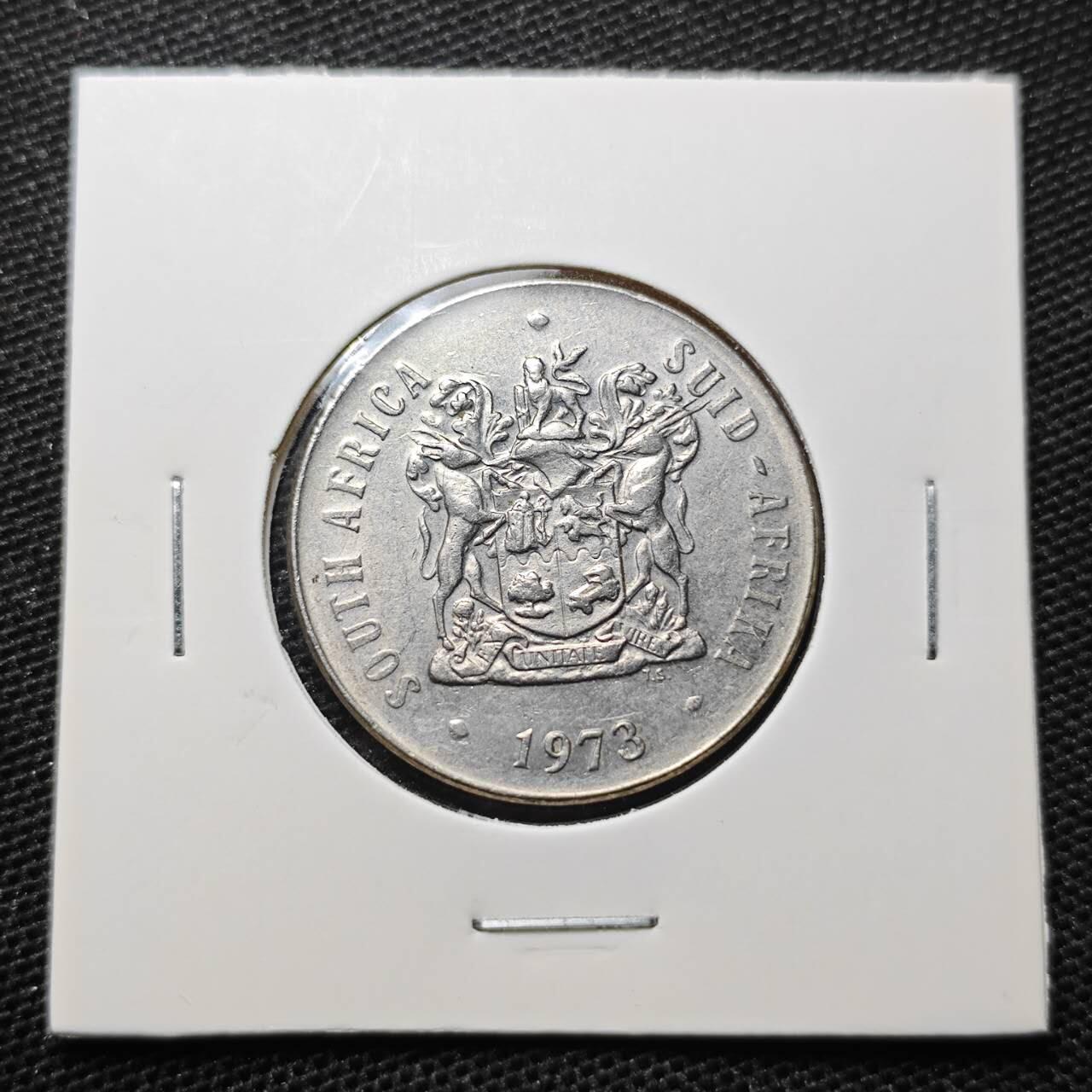 KK钱币收藏小铺 第329期 2月预留时间 周末发货  1973南非50分