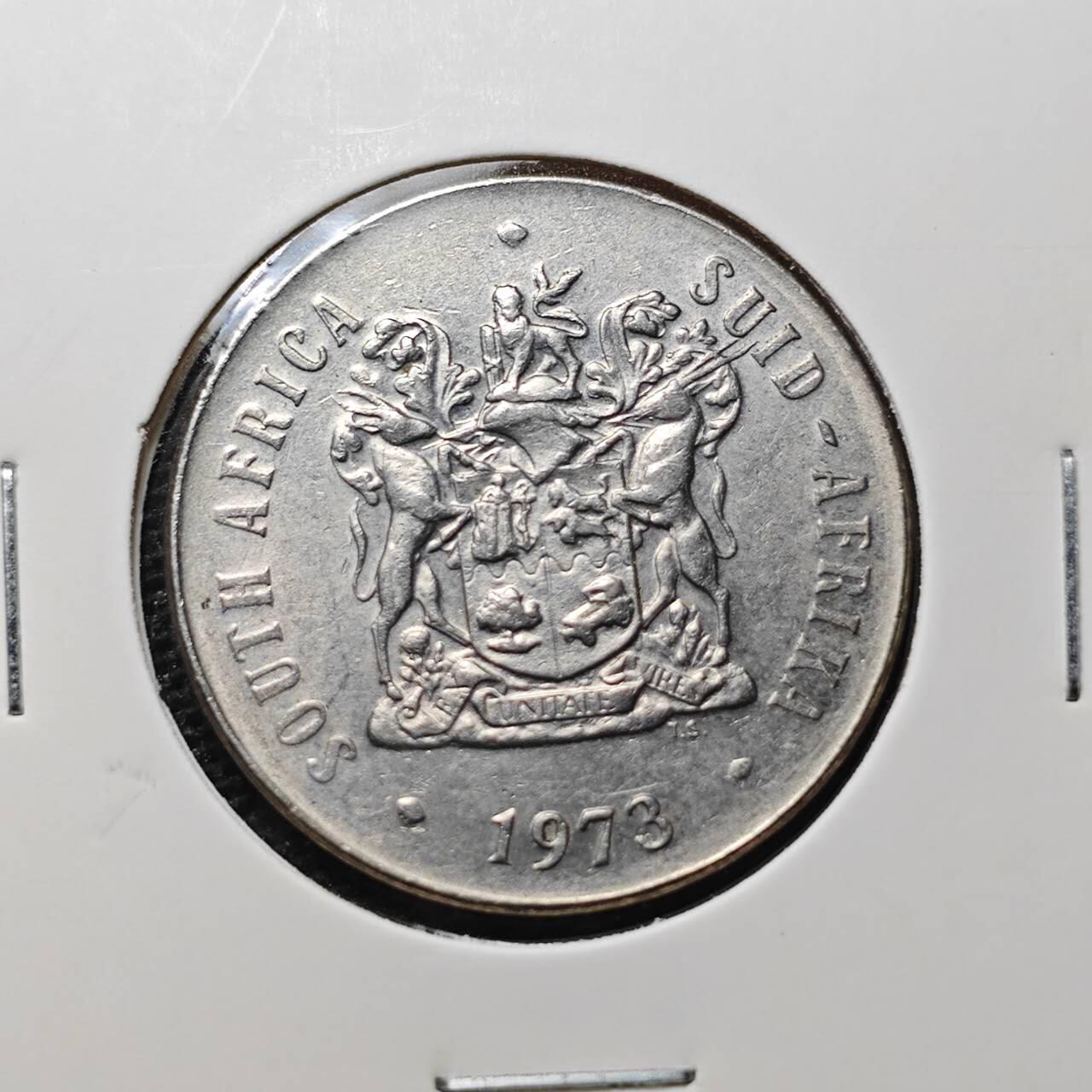 KK钱币收藏小铺 第329期 2月预留时间 周末发货  1973南非50分